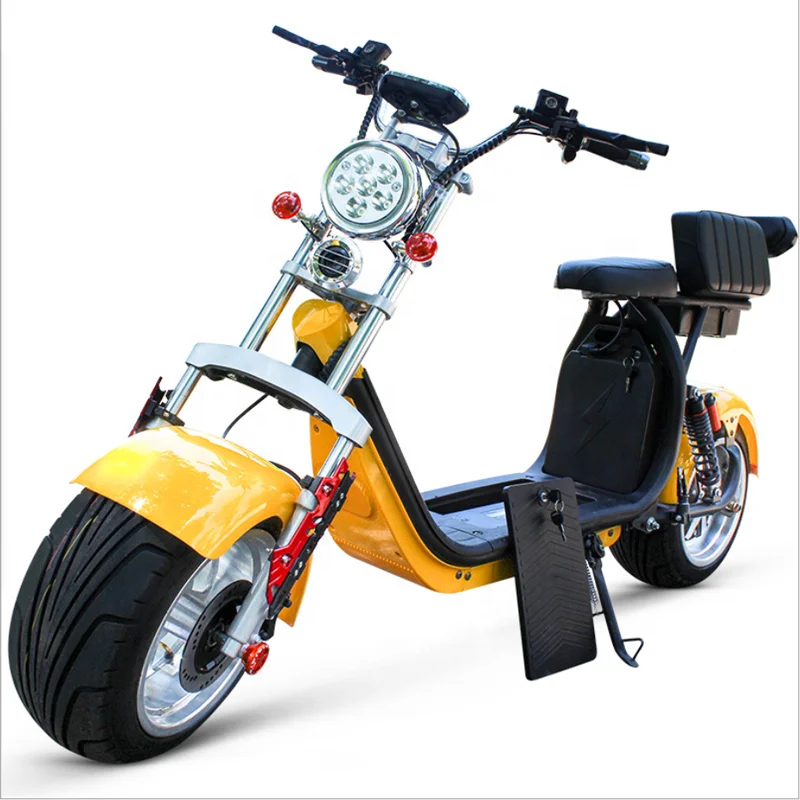 Високоскоростен електрически скутер Citycoco с една литиева батерия и 10-инчов алуминиева джанта0