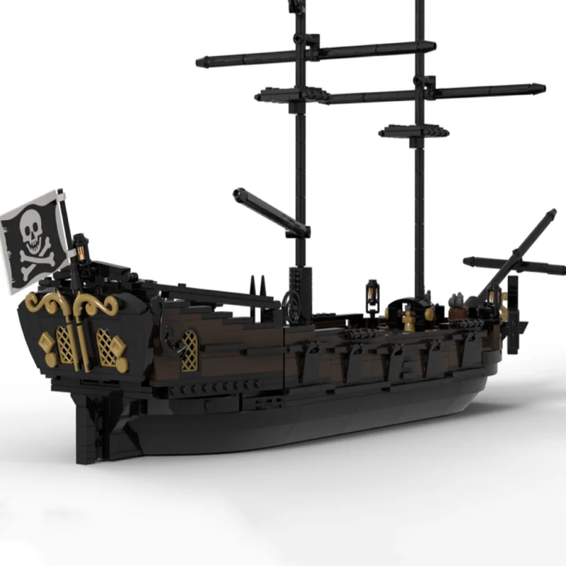Високотехнологични строителни блокове MOC морски круизен кораб пиратски кетч в събирането на играчка модел модулна сграда за деца DIY0