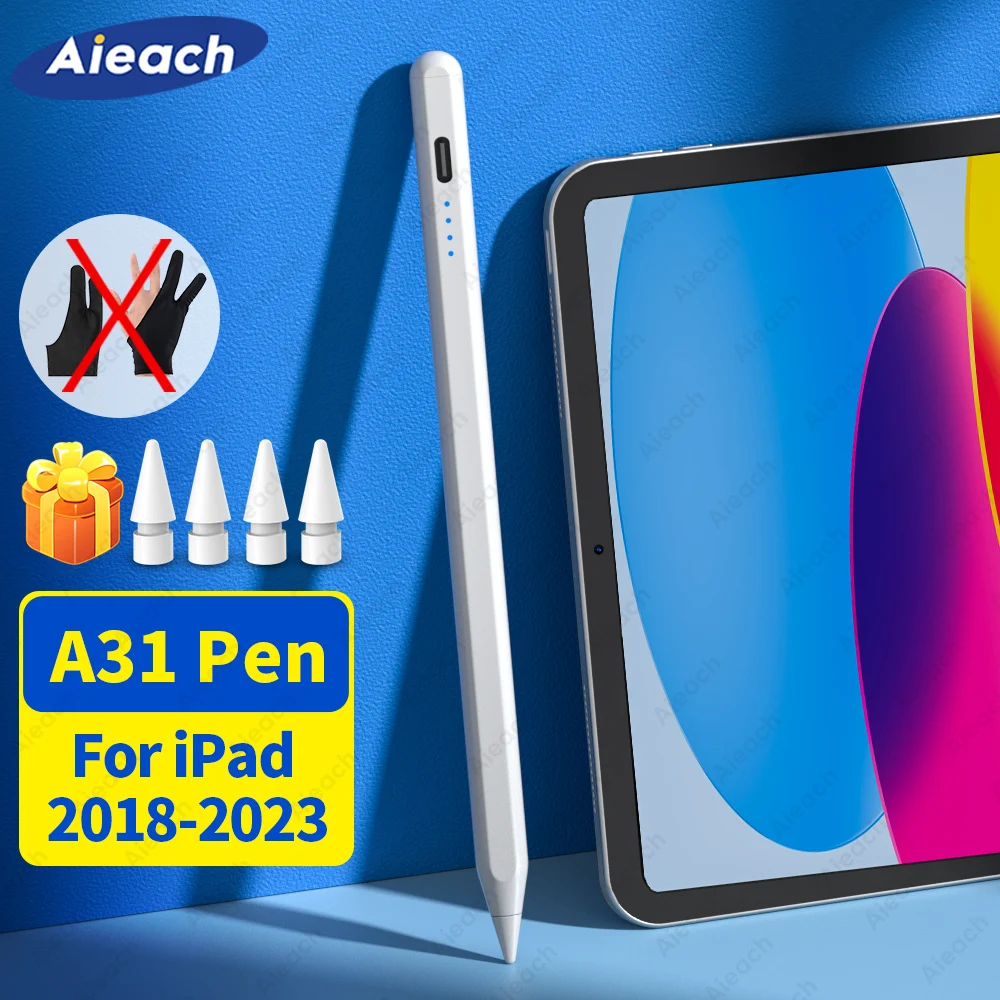 Стилус A31 За Аксесоари Apple iPad Pencil 2 1 За iPad Pro 2021 2022 2020 2018 2019 Отклонение на Дланта Мощност на Наклона на дисплея Дръжка0
