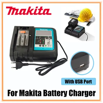 18VRC Зарядно устройство Makita 3A 6A 14,4 18 В Bl1830 Bl1430 BL1860 BL1890 Зарядно Устройство за инструменти USB Prot 18VRF Вентилатор за Охлаждане