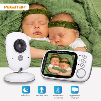 3,2-Инчов Цифров Аудио-Видео на бебето следи Безжична Камера за Наблюдение за Нощно Виждане Двустранен Аудио Домофонна система За Грижа За детето, следи бебето