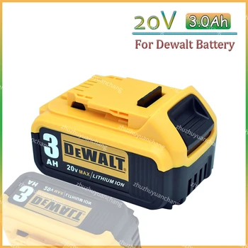 Dewalt DCB200 3000 mah 20 НА МАКС Взаимозаменяеми Батерия Dewalt 20/18 Батерии DCB184 DCB182 DCB180 DCB181 DCB182 DCB201 DCB204