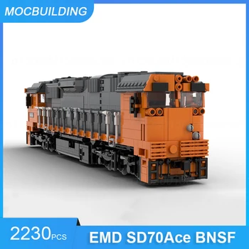MOC Строителни блокове Orange VLine Модел на влак клас N Транспорт Монтаж на тухли Индивидуални играчки, подаръци 2016 бр. с изключение на мотор