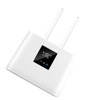 Wi-Fi рутер 4G CPE Wi-Fi Сим-карта Външна антена rj-45 WAN LAN Високоскоростен безжичен рутер, адаптер, штепсельная вилица САЩ