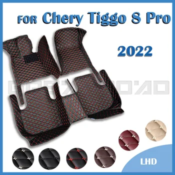 Автомобилни постелки за пятиместного Chery Tiggo 8 Pro 2022 Потребителски автоматично накладки за краката, автомобилни килими, аксесоари за интериора