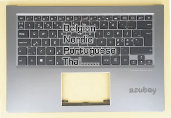 Белгийската Скандинавски Шведски Норвежки Датската Португалската Тайландски Клавиатура Поставка За Ръце Калъф Горен Капак За Asus UX302L UX302LA UX302LG С Подсветка