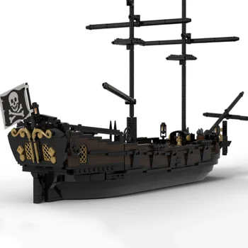 Високотехнологични строителни блокове MOC морски круизен кораб пиратски кетч в събирането на играчка модел модулна сграда за деца DIY