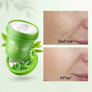 Грижа за лицето-Крем с эссенцией зелен чай, прехрана на кожата, срещу покраснений, лечение на акне, избелващ крем за лице, крем за грижа за кожата, козметични