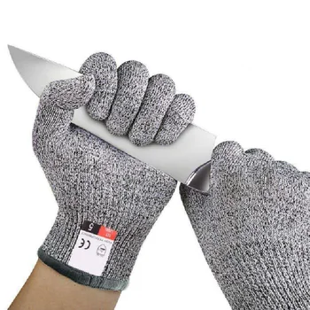 Защитни ръкавици със защита от порязване, высокопрочные промишлени ръкавици за кухня и градинарство, стъкло със защита от надраскване, многофункционални ръкавици от стъкло 5-то ниво HPPE