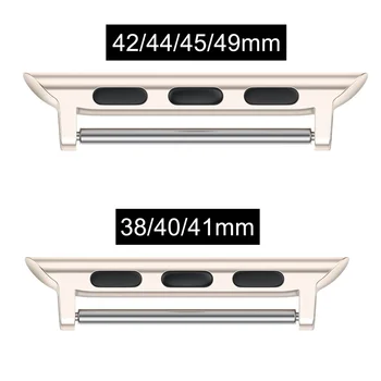 Метален Конектор-Адаптер от Неръждаема Стомана за Apple Watch Ultra 49 мм 44 мм 40-42-45 мм 41 мм въжета за часа 2 бр. Конектори и Аксесоари