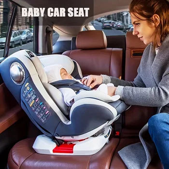 Многофункционално детско столче за сигурност с възможност за завъртане на 360 °, детски седалки за кола за новородени бебета от 0 до 12 години