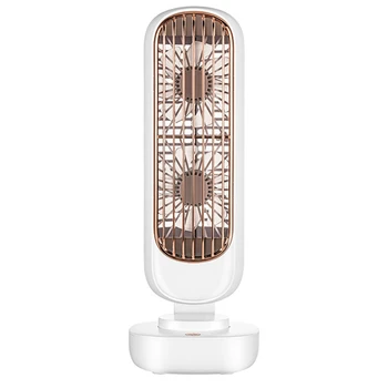Нова поставка Mini USB fan Акумулаторна кула Настолен вентилатор Type-C Преносим настолен охладител на въздуха за дома, обучение, къмпинг