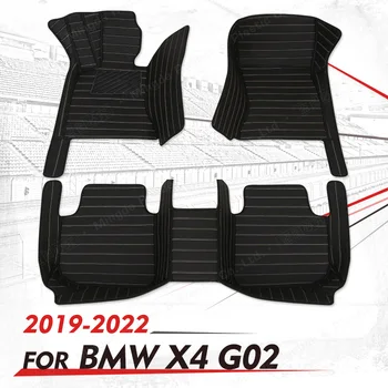 Обичай автомобилни стелки за BMW X4 G02 2019 2020 2021 2022 автомобилни тампони за краката, автомобилни килими, аксесоари за интериора