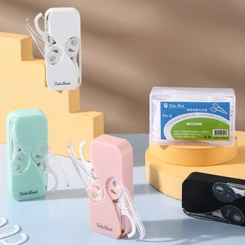 Опаковка зъбни конци, автоматична кутия за съхранение на зъбни конци, контейнер за клечки за зъби за еднократна употреба, преносим титуляр за зъбни конци, инструмент