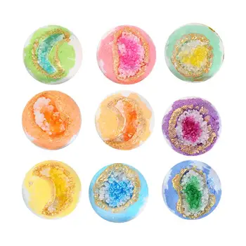 Подаръчен комплект бомбочек за баня от 9 теми, топки за вана с пяна, органичен топка с цветни топки и забележително шипучим ефект, подарък за деца