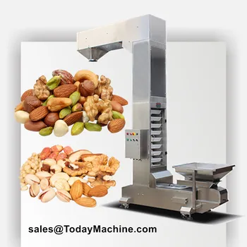 Промишлен тръбопровод автоматично ковшовый асансьор z-образни транспортьора за зърнени храни, закуски, ядки хранително-вкусовата конвейер