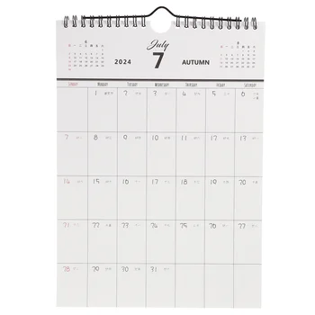 Семеен стенен календар 2023-2024 Месечен обратното броене за Ежедневна употреба, контролният година, домашна подвесная хартиена стая за срещи