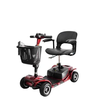 Скутер за възрастните хора, четырехколесный електрически скутер за възрастните хора, мотопед за инвалиди, акумулаторен автомобил, сгъваема нов интелигентен стил, удобен