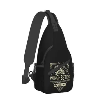 Хип-хоп Supernatural Уинчестър, чанта-прашка през рамо, мъжки дамски нагрудная чанта, раница на рамо раница за туризъм, раница за пътуване на открито