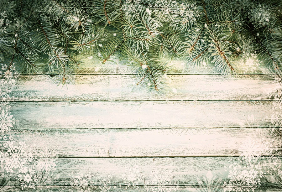 Laeacco Коледен ретро дървена фон за снимки Снежинки, фон за снимки за рожден ден за фото студио1