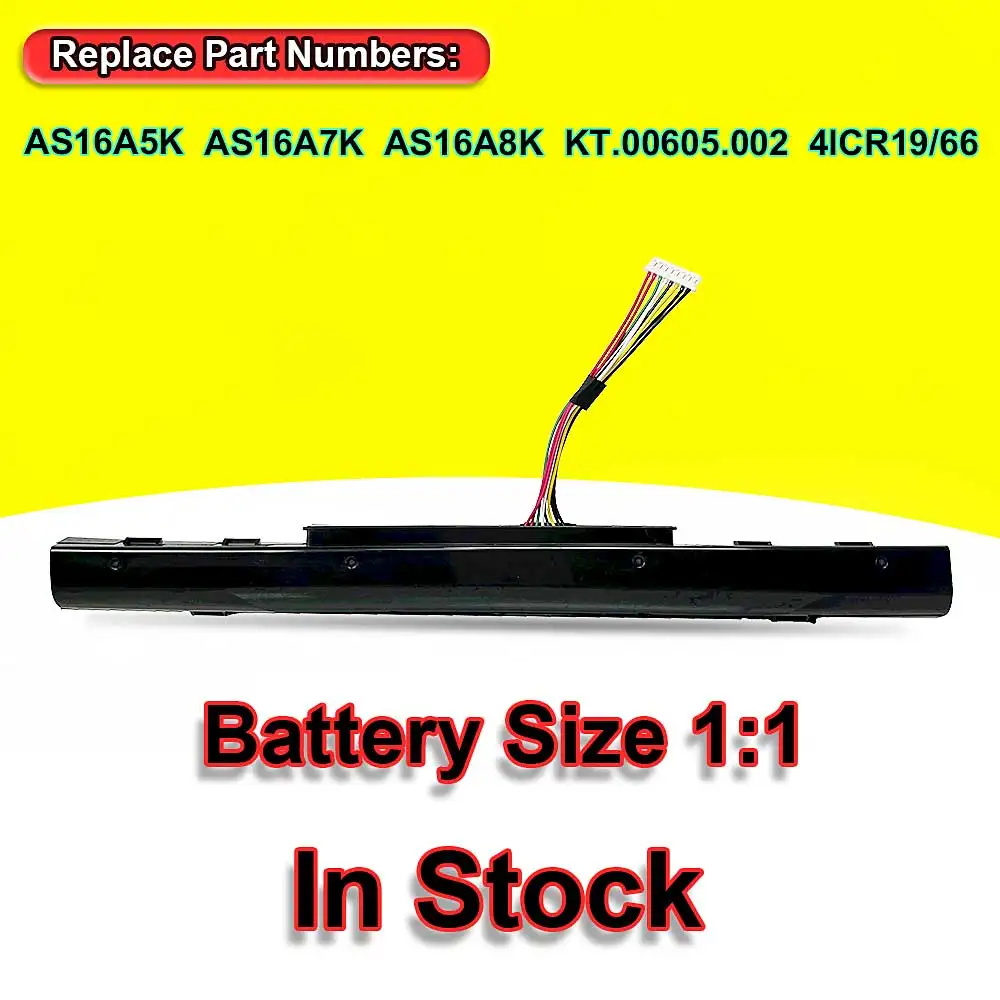Батерия за лаптоп AS16A5K За Acer Aspire E15 E5-523G E5-553G E5-475 E-475G E5-575 E5-575G E5-575T E5-774 Серия 14,8 V 41,4 Wh1
