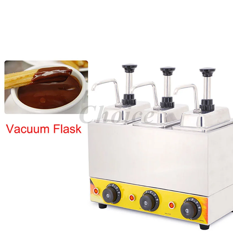 Нагревател сос Търговска машина за загряване на шоколад Електрически разливочный машина за соево конфитюр от неръждаема стомана2