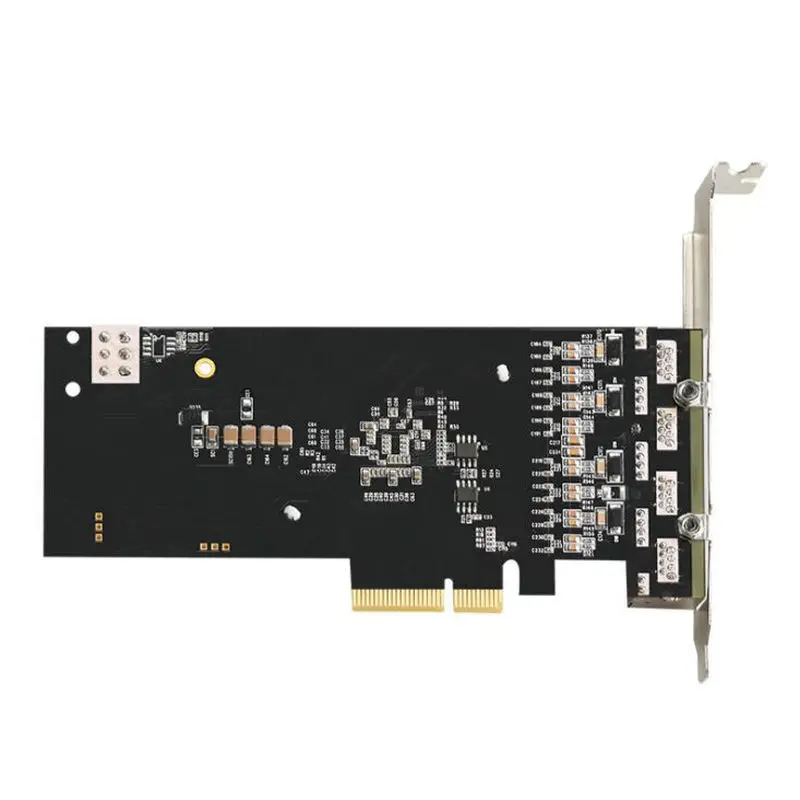 Гигабитная мрежова карта POE захранване за получаване на изображения промишлени камери мрежова карта PCIe 4 мрежов порт3