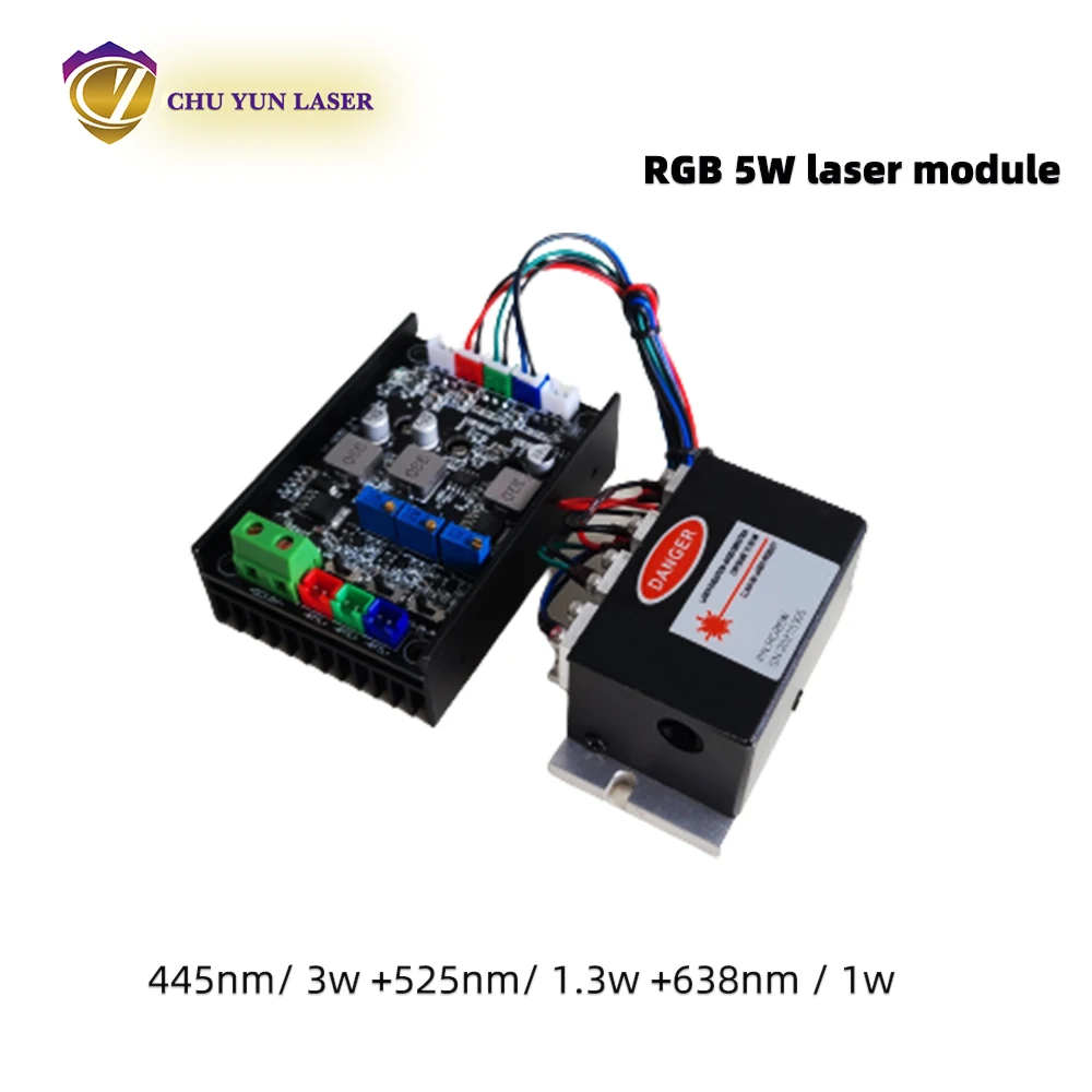 Цветен лазерен модул, RGB мощност 1 W с блок захранване с голям лъч5