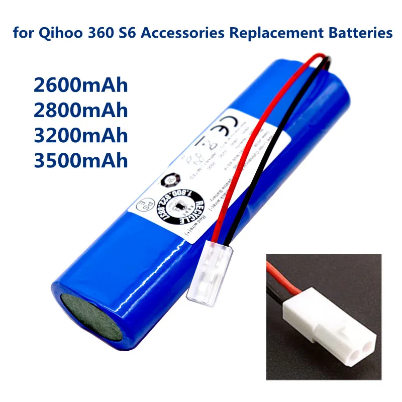 14,8 На 2600 mah Батерията Блок за Qihoo 360 S6 Роботизирана Прахосмукачка Резервни Части, Аксесоари и Резервни Батерии0