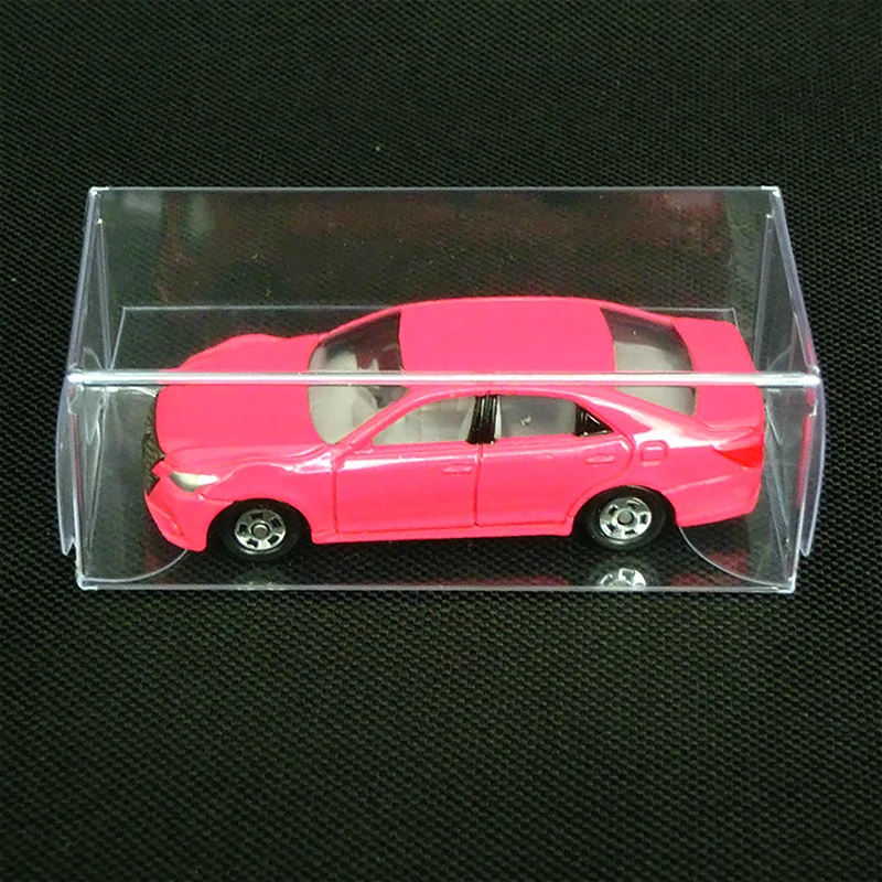 20PCS Кутия за показване на играчки за кола модели 1: 64 прозрачна кутия за моделите на Притежателя прозрачен калъф за съхранение на Декор за парти Прозрачна подарък витрина0