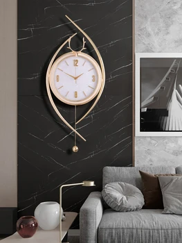 2022 нови часовници стенни часовници за всекидневна дома модерен светлина лукс мода креативна проста атмосфера висококачествени беззвучные часовници