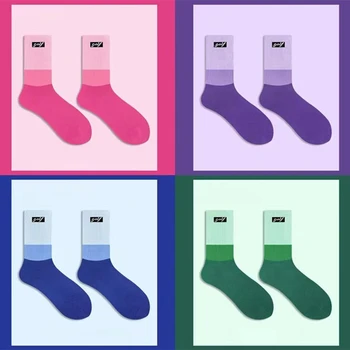 2023 Нови спортни чорапи за голф със средна тръба за мъже и жени в един стил, спортни чорапи, с наклон