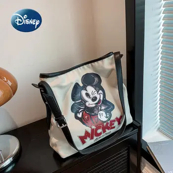 Disney Mickey Нова дамска чанта на едно рамо, луксозна марка дамска чанта с високо качество, чанта през рамо, с голям капацитет