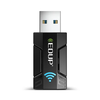 EDUP 1300 М USB3.0 Безжична Мрежова Карта WiFi Адаптер 2,4 G & 5G двойна лента Адаптер Стабилен Сигнал за Десктоп PC, Лаптоп