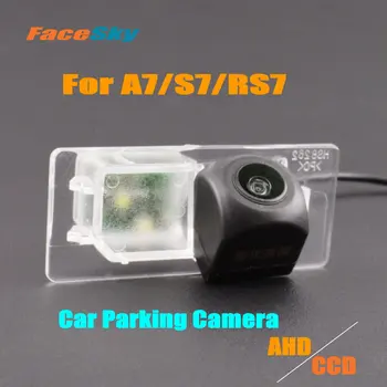 FaceSky Висококачествена Автомобилна Камера За Audi A7/S7/RS7 4G8/4K8 Камера за задно виждане AHD/CCD 1080P Аксесоари за заден паркинг снимки