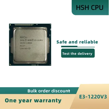Intel Xeon E3-1220 E3 v3 1220v3 E3 1220 v3 3,1 Ghz се Използва Четириядрен процесор с четири нишки 80 W LGA 1150