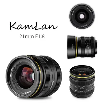 Kamlan 21 мм F1.8 Преносим Водоустойчив Беззеркальная Камера С ръчно Фиксиране на Фокуса, Основен Обектив За Canon EOS-M За Sony E За Fuji FX/M4/3