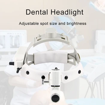 Led фаровете за УНГ-стоматология мощност от 5 W, стоматологичен оптична хирургична лупа с led подсветка за УНГ-стоматологична led подсветка