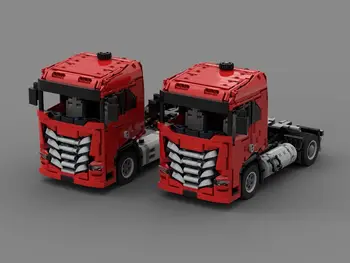 MOC-120755 S-way статичен 6x2 камион 1486 бр. строителни блокове Модел забавни играчки технология на изработката тухли