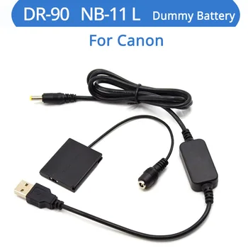 NB-11L NB11L Фиктивен Батерия DR-90 Съединител dc 5 v USB Кабел-Адаптер За камери на Canon IXUS125HS 240HS A2400 A3400 A4000