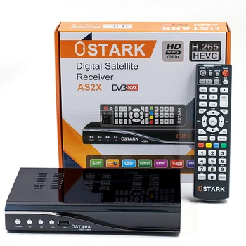 OSTARK AS2X 10 бита DVB S/S2/S2X сателитен телевизионен приемник със Scart-пристанище RT5370 USB WiFi в пакет