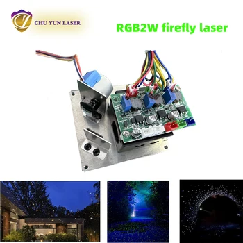 RGB 2 W Бял червен/зелен/син диоден лазерен модул светулка сценичното осветление TTL модулация