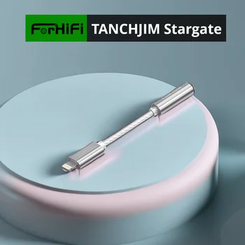 TANCHJIM Stargate ПФИ Сертифицирана линия декодиране на HD-звук със задно осветяване корпус от неръждаема стомана 3,5 мм се Използва за iPhone/ iPad/iPod
