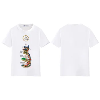 ZHONGYANTAIHE/ Бели Потници, Мъжки Мека и Дишаща Тениска с кръгло деколте 