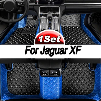 Автомобилни Постелки За Jaguar XF X260 2016 ~ 2022 Килими Пътеки Здрава Кожена Подложка Против Мръсни Накладки Авто Интериорни Детайли Автомобилни Аксесоари
