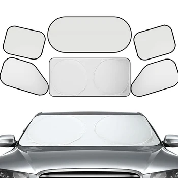 Автомобилни слънчеви калъфи Калъф Универсален предното стъкло Сгъваема козирка Рефлектор на Предното стъкло на Автомобил козирка Аксесоари за защита от слънцето