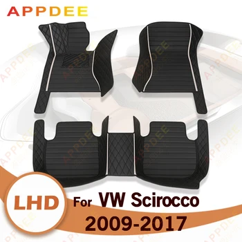Автомобилни стелки за Volkswagen Scirocco 2009 2010 2011 2012 2013 2014 2015 2016 2017 аксесоари за килими за краката на поръчка