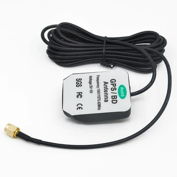 Гореща разпродажба, цена по цена на производителя, автомобилна GPS антена SMA конектор, дължина на кабела 3 m, честота на 1575,42 Mhz + безплатна доставка