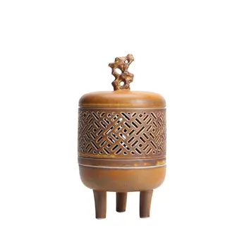 Китайската керамична кадилница за тамян, древните дзен-битови орнаменти, кадилница за тамян