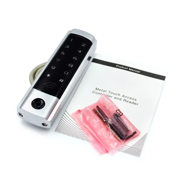 Комплект система за контрол на достъпа с чувствителни на допир клавиатура RFID Система за заключване на вратите 125 khz EM карта Водоустойчив метален корпус светлинен автоматично заключване на вратите с клавиатура